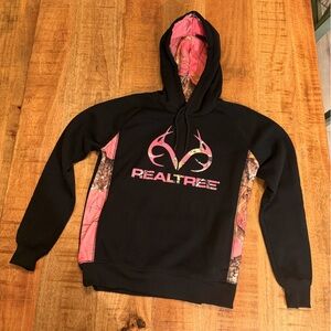 Realtree Black and Pink Camouflage Hoodie